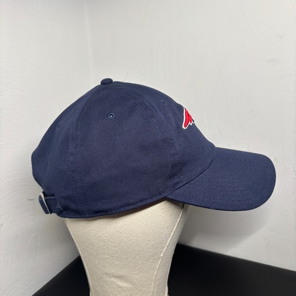 New England Patriots Fanatics Fundamental Adjustable Hat Navy Blue Cotton Cap - Picture 4 of 7